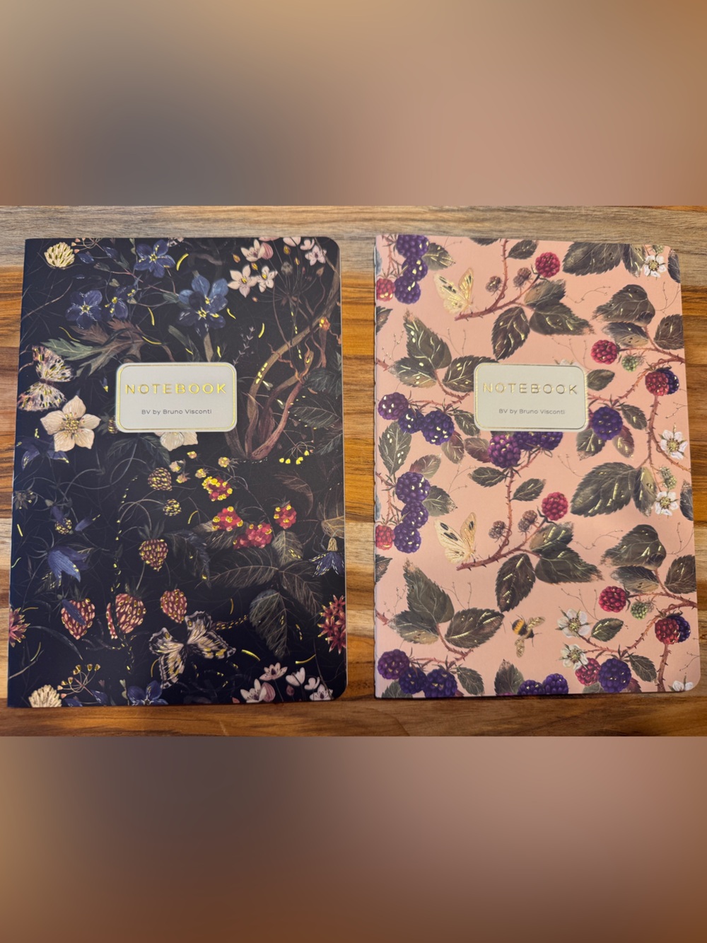 2 Pack Gorgeous Soft Touch Journals - BV by Bruno Visconti - Amazing Unique Gift